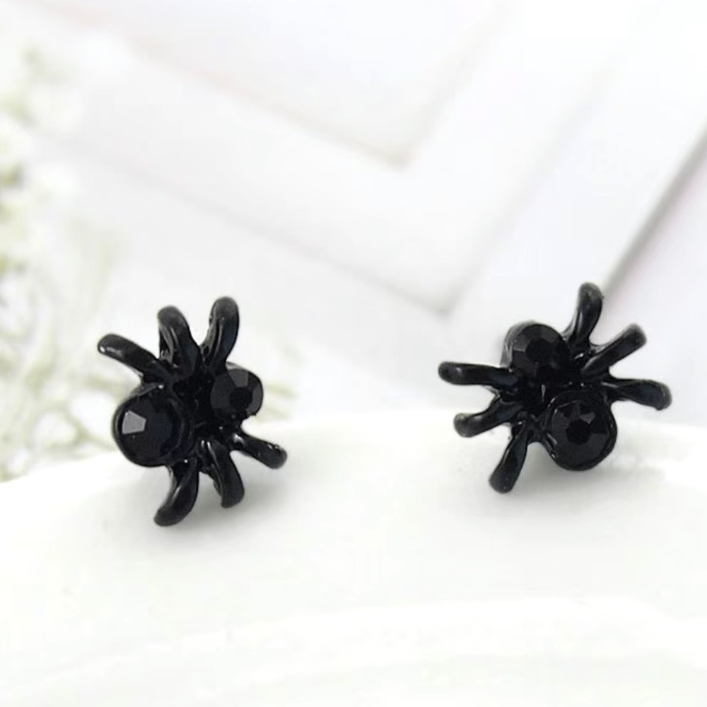 3/$25 Black Spider Earrings UNISEX